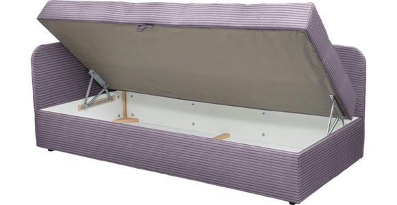 LIEGE  in Cord Lila  - Lila/Schwarz, Basics, Kunststoff/Textil (95/90/205cm) - Xora