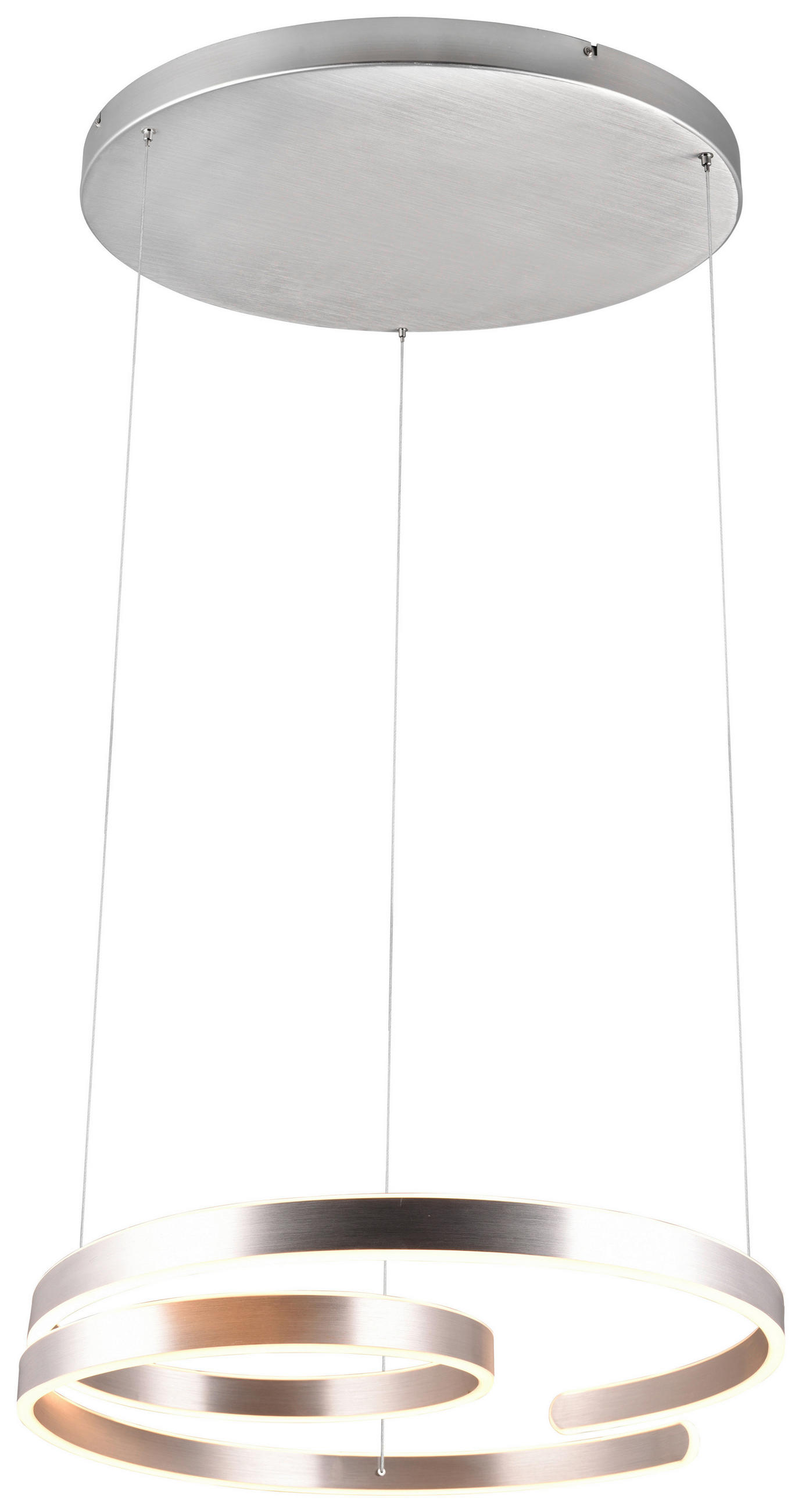 LED-HÄNGELEUCHTE Marine 70/150 cm   - Alufarben, Design, Metall (70/150cm) - Trio Leuchten