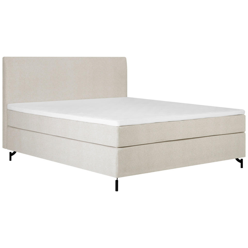 Thumbnail - Mid.you Boxspringbett, Creme, Textil, H3, Höhe ca. 19 cm, 140x200 cm, in verschiedenen Größen erhältlich, Schlafzimmer, ...