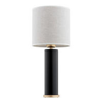 TISCHLEUCHTE Argon Riva 48/20/20 cm   - Beige/Goldfarben, KONVENTIONELL, Textil/Metall (48/20/20cm)