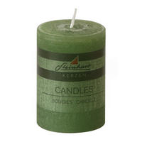 STUMPENKERZE 5,8/8 cm  - Grün, Basics (5,8/8cm) - Steinhart