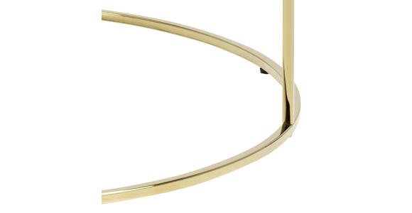 COUCHTISCH Milchglas 80/80/45 cm rund Goldfarben - Goldfarben, Trend, Glas/Metall (80/80/45cm) - Carryhome