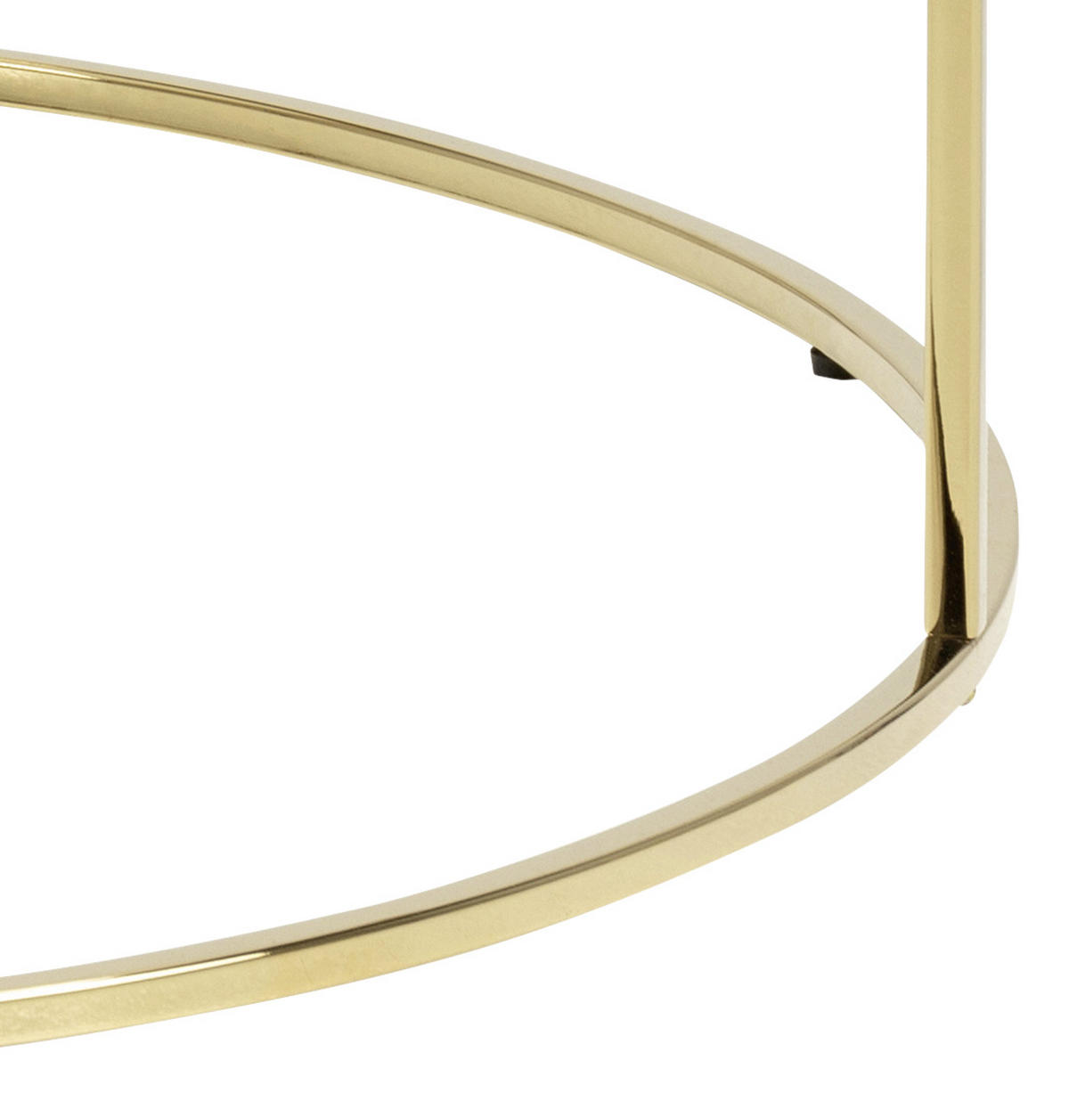 COUCHTISCH Milchglas 80/80/45 cm rund Goldfarben  - Goldfarben, Trend, Glas/Metall (80/80/45cm) - Carryhome