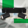 LED-STRAHLER Isil A 29/8/12,3 cm   - Schwarz, Basics, Metall (29/8/12,3cm)