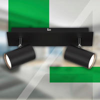 LED-STRAHLER Isil A 29/8/12,3 cm   - Schwarz, Basics, Metall (29/8/12,3cm)