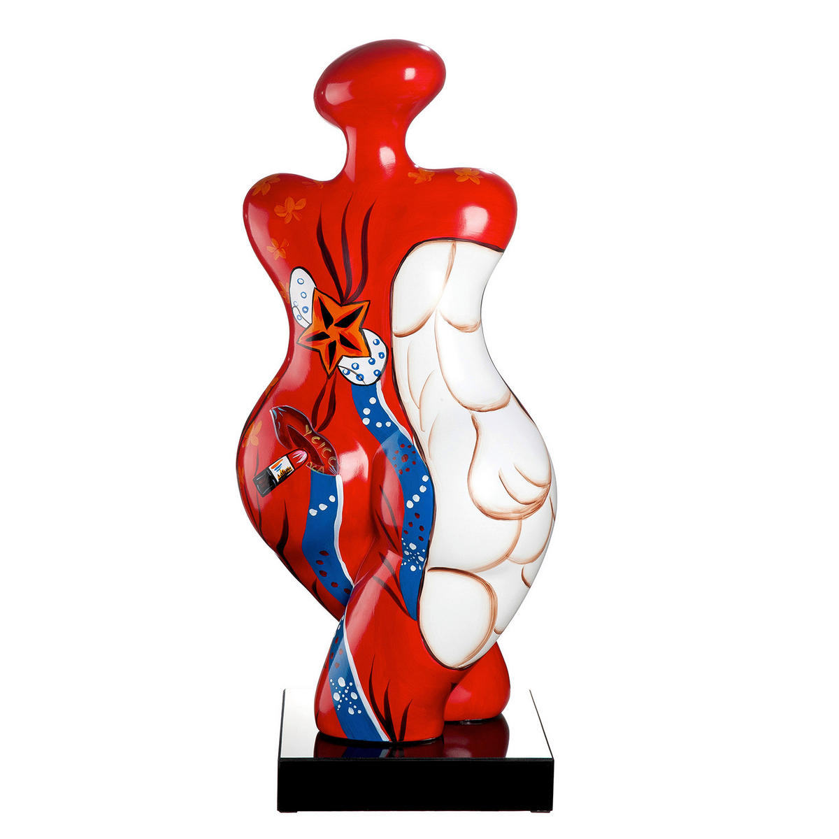 SKULPTUR - Multicolor, Basics, Kunststoff/Stein (32/71/25cm)