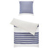 WENDEBETTWÄSCHE AURIN Satin 135/200 cm  - Blau/Beige, Basics, Textil (135/200cm) - Tom Tailor