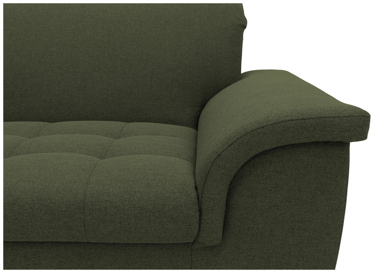 2-SITZER-SOFA in Webstoff Grün  - Chromfarben/Grün, KONVENTIONELL, Textil/Metall (190/81/97cm) - MID.YOU