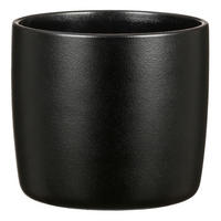 OBAL NA KVETINÁČ keramika, 24/24/22 cm - čierna, Basics, keramika (24/24/22cm)