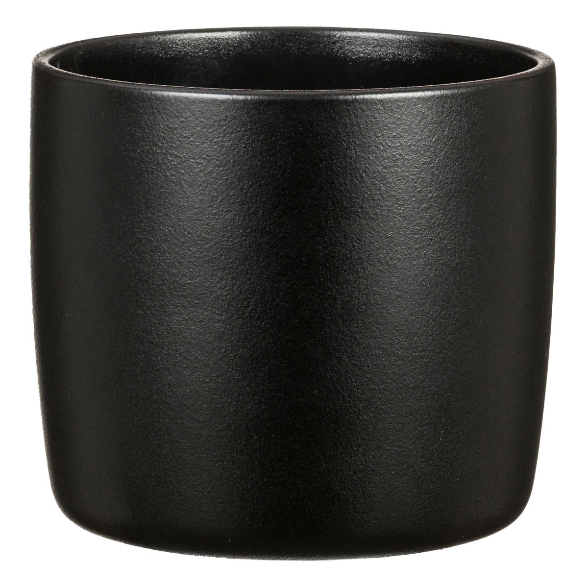 OBAL NA KVETINÁČ keramika, 24/24/22 cm - čierna, Basics, keramika (24/24/22cm)