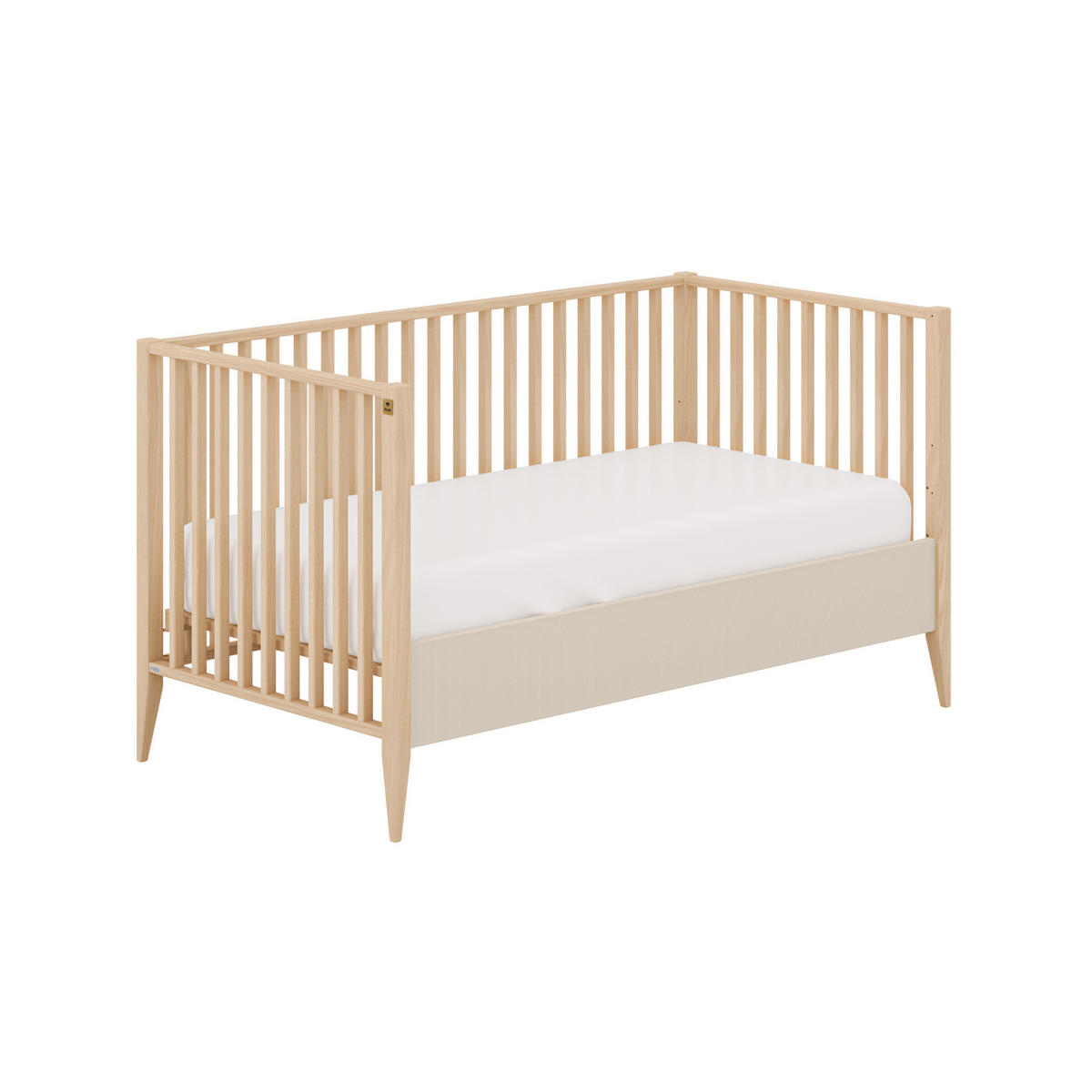 RÁCSOS KISÁGY Mila & Ben  - bükk, Basics, fa (146,6/76,3cm) - Paidi