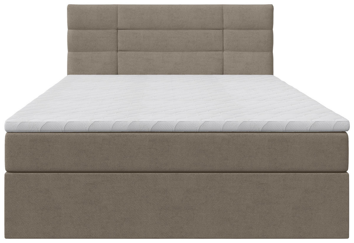 BOXBETT 140/200 cm  Beige  - Beige/Schwarz, Konventionell, Holz/Kunststoff (140/200cm) - Carryhome
