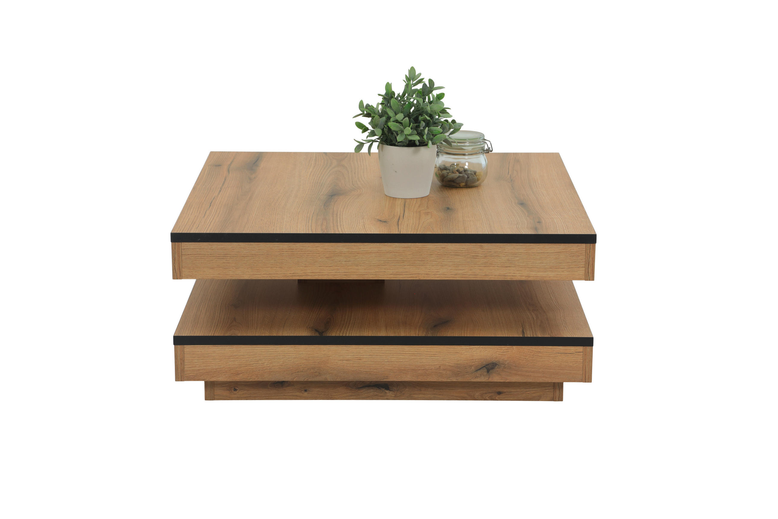 COUCHTISCH in Holzwerkstoff 78/78/34 cm  - Eichefarben, Design, Holzwerkstoff (78/78/34cm) - Livetastic