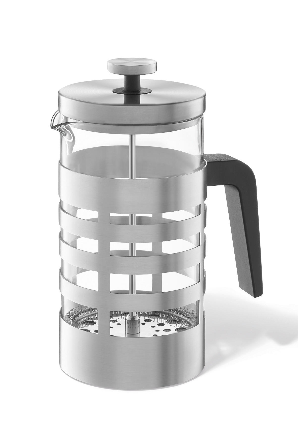 POSODA ZA PRIPRAVO KAVE  9,9/21 cm 1 l    - barve nerjavečega jekla, Basics, kovina/umetna masa (9,9/21cm) - Zack