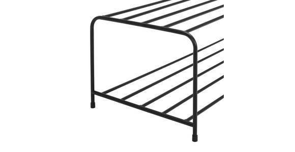 SCHUHREGAL 80/25/33 cm  - Schwarz, Basics, Metall (80/25/33cm) - Landscape