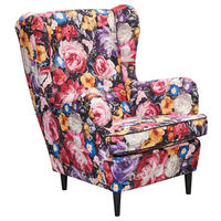 SESSEL Mikrovelours Multicolor  - Multicolor/Schwarz, Konventionell, Holz/Textil (78/102/98cm) - MID.YOU