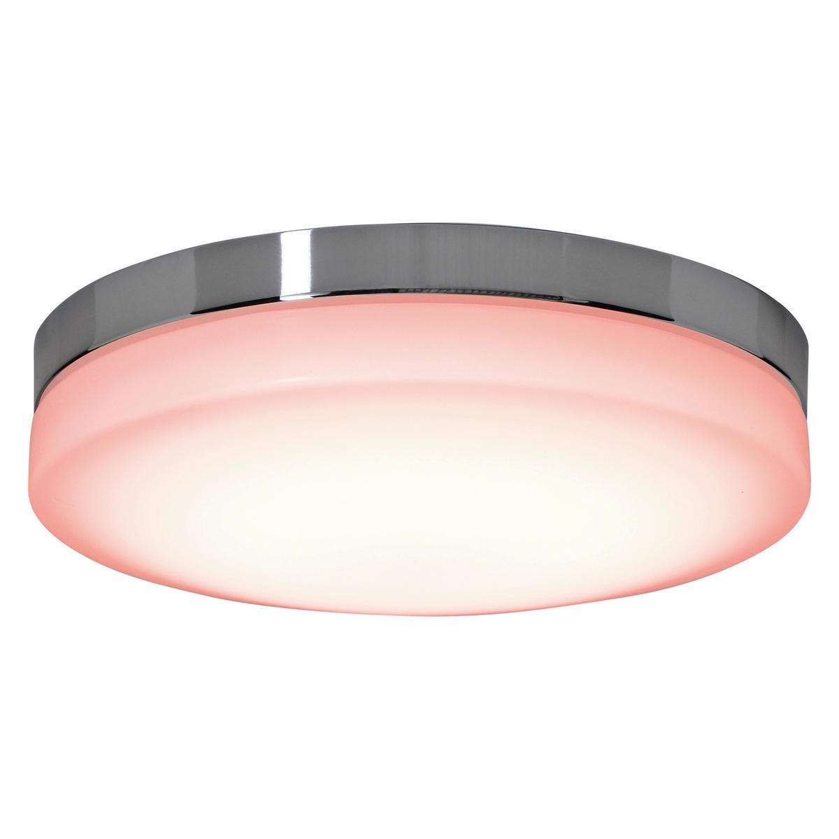 LED-DECKENLEUCHTE 29 cm  - Chromfarben/Weiß, Design, Kunststoff/Metall (29cm) - Näve