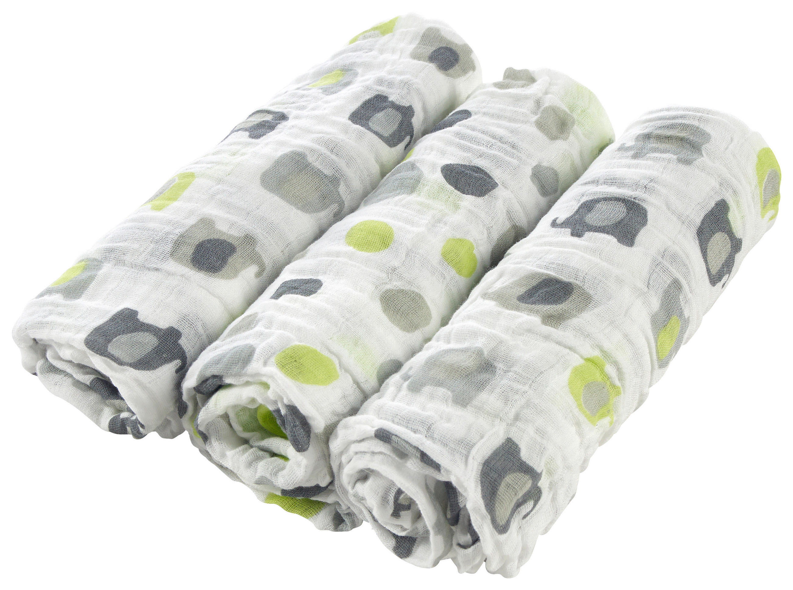 LÁTKOVÁ PLENKA - šedá/bílá, Basics, textil (80/80cm) - My Baby Lou