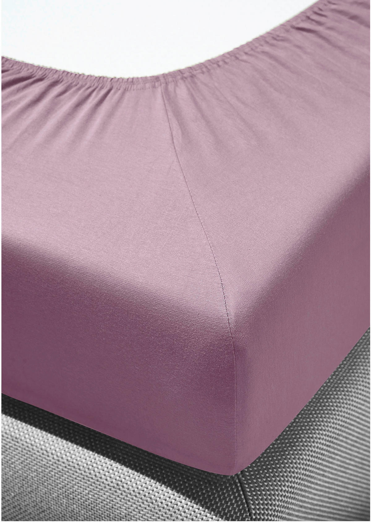SPANNBETTTUCH Biber 180/200 cm  - Flieder, KONVENTIONELL, Textil (180/200cm) - Bierbaum