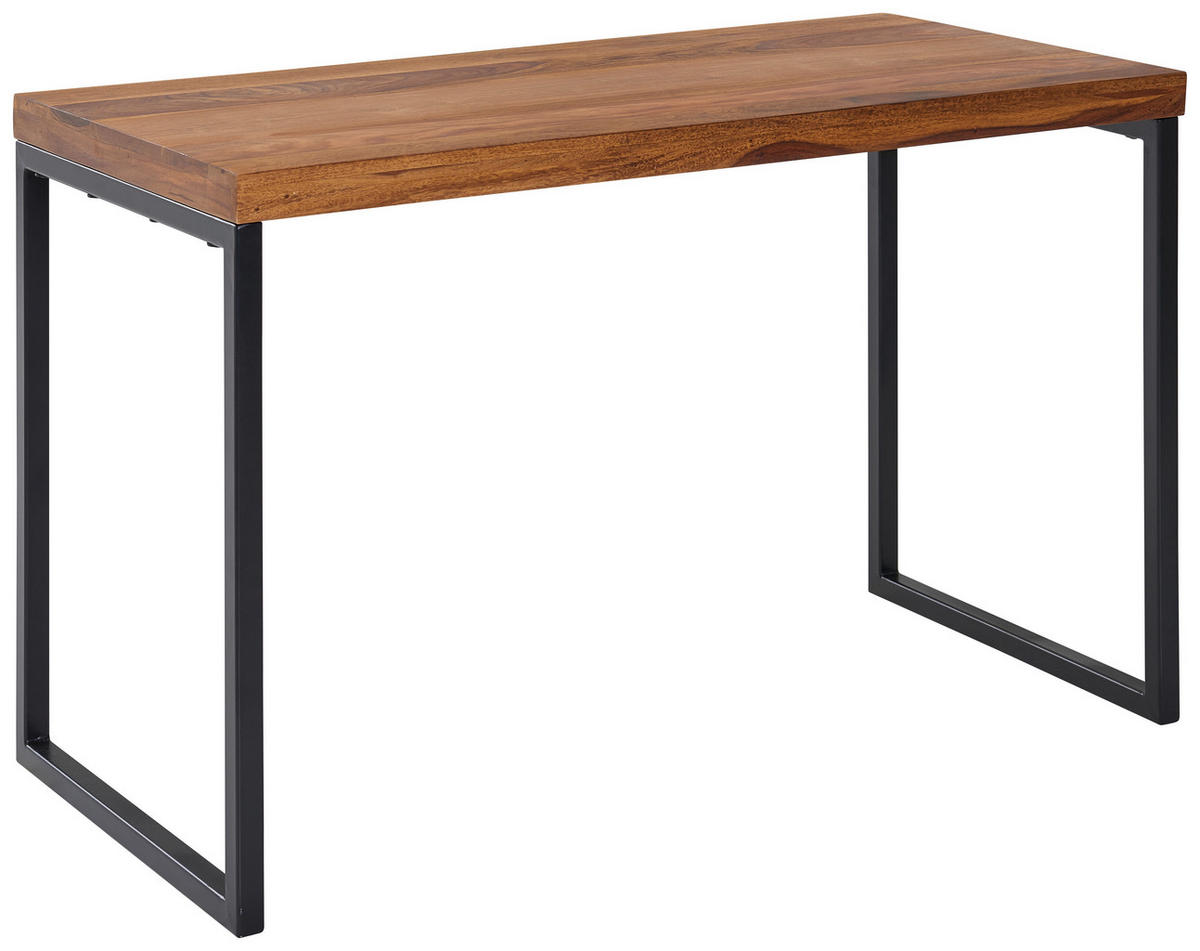 PISALNA MIZA les barve indijskega rožnega lesa  - črna/barve indijskega rožnega lesa, Moderno, kovina/les (117/59/76,5cm) - MID.YOU