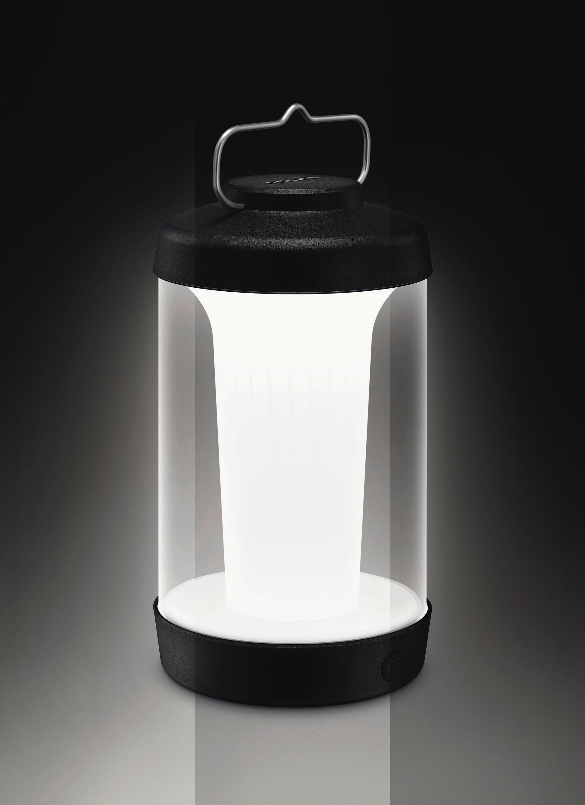 AKKU-TISCHLEUCHTE Cicero 12/24,7/12 cm   - Schwarz, Basics, Kunststoff (12/24,7/12cm) - Philips