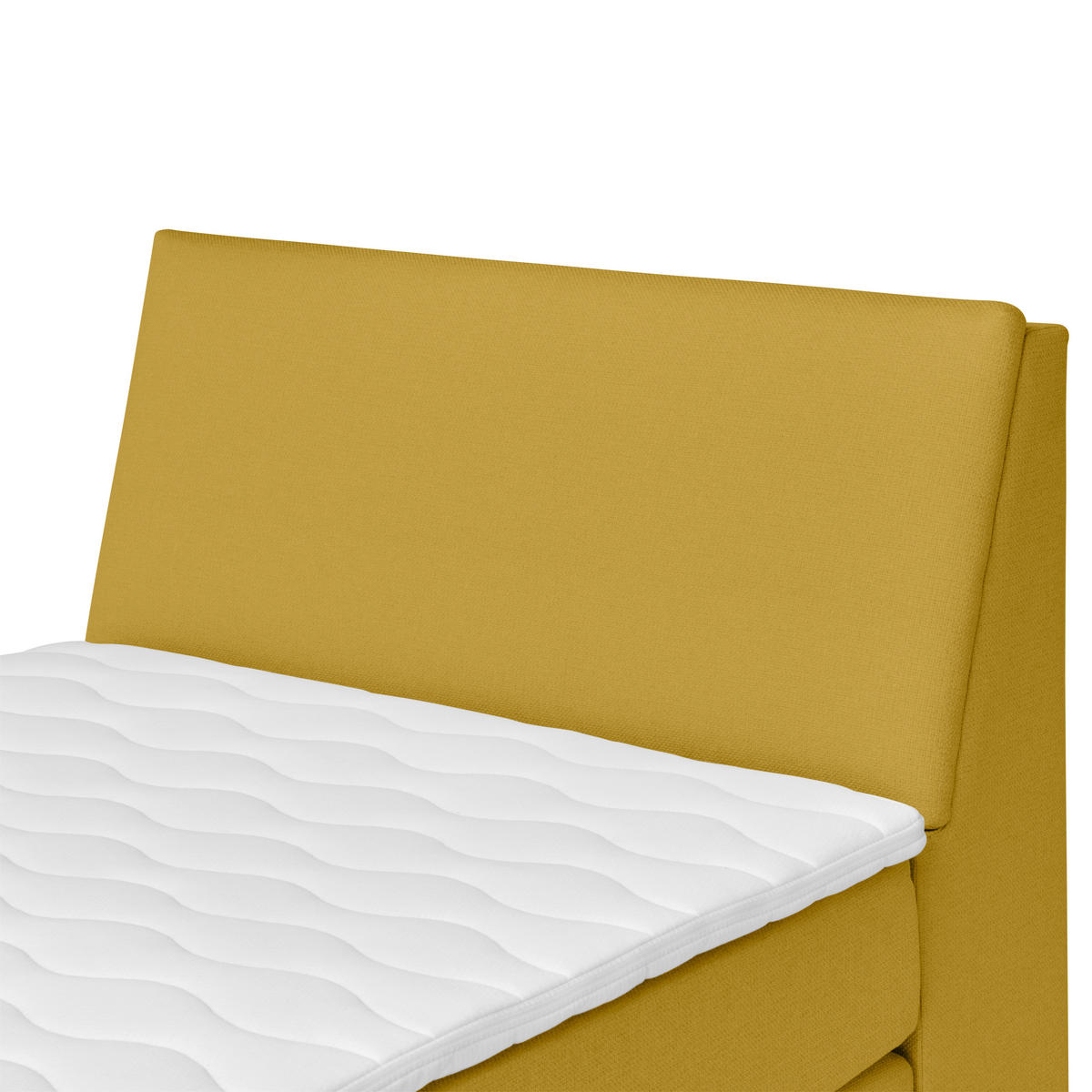 BOXSPRINGBETT 120/200 cm  in Gelb  - Gelb/Schwarz, MODERN, Holz/Textil (120/200cm) - MID.YOU