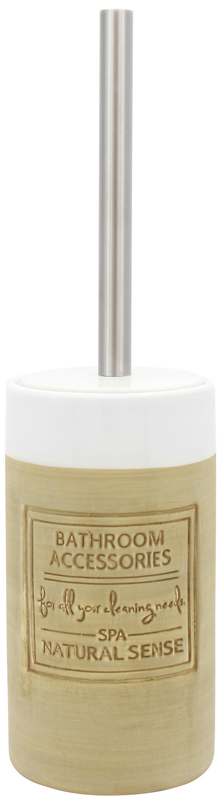 WC KEFA SO STOJANOM - hnedá/biela, Basics, kov/plast (9,9/19/9,9cm) - Sadena