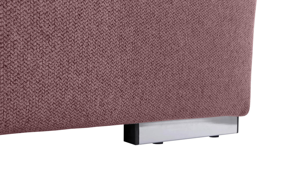 WOHNLANDSCHAFT Beere  - Beere/Grau, Design, Textil/Metall (215/328/173cm) - MID.YOU