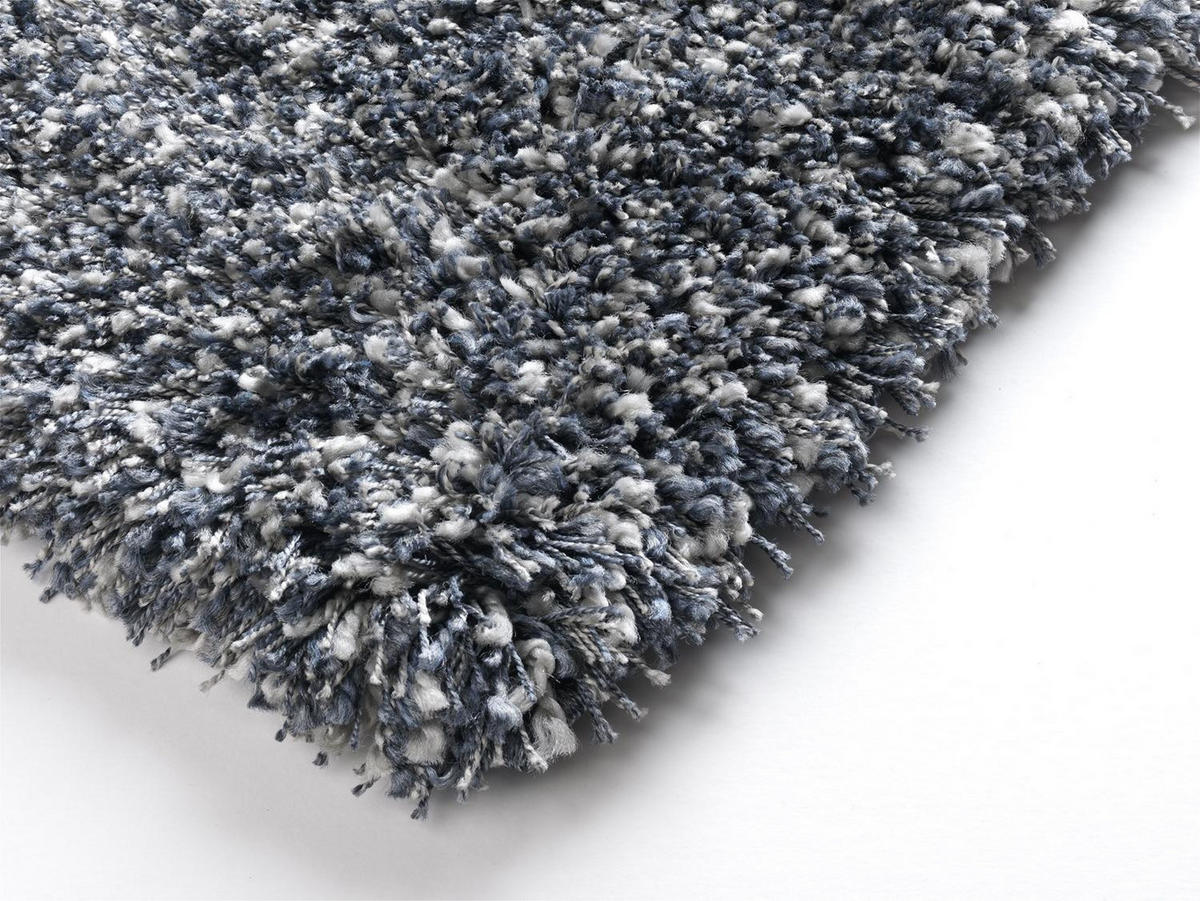 HOCHFLORTEPPICH 120/170 cm Fashion Shaggy Blau, Grau  - Blau/Grau, Basics, Textil (120/170cm) - Novel