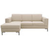 ECKSOFA Looks VII Beige Webstoff  - Beige/Schwarz, Design, Textil/Metall (214/146cm) - LOOKS by W.Joop
