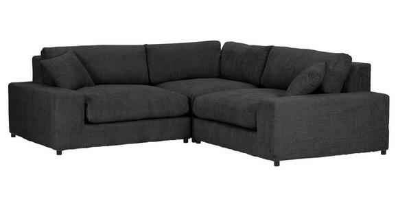 ECKSOFA  Anthrazit Bouclé  - Greige/Anthrazit, MODERN, Kunststoff/Textil (255/255cm) - Landscape