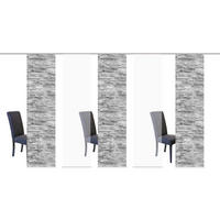 FLÄCHENVORHANG 5ER SET in Anthrazit halbtransparent  - Anthrazit, Design, Textil (60/245cm) - Schmidt W. Gmbh