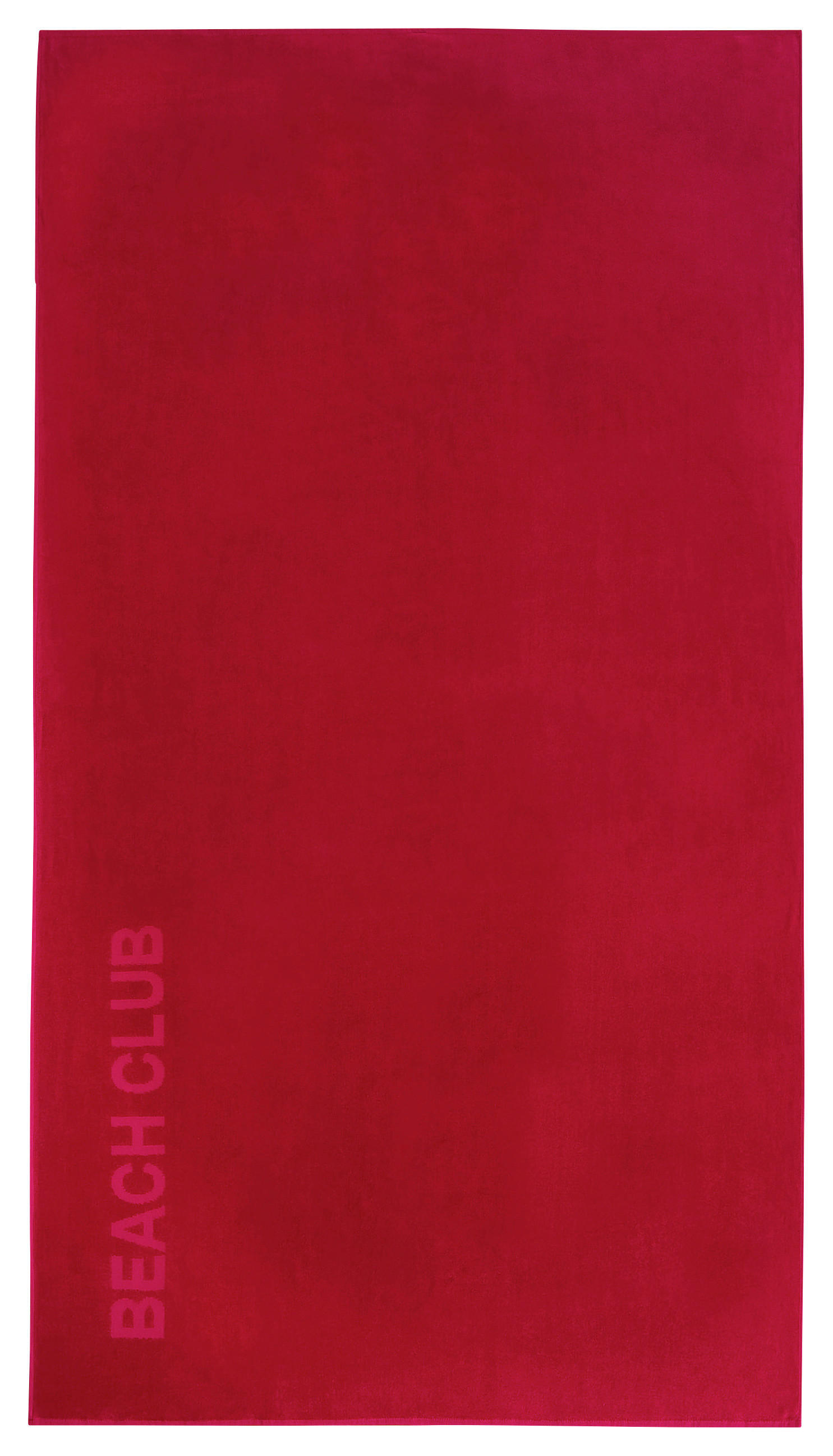 STRANDTUCH Beach Club Pink 100/180 cm  - Pink, Basics, Textil (100/180cm) - Vossen