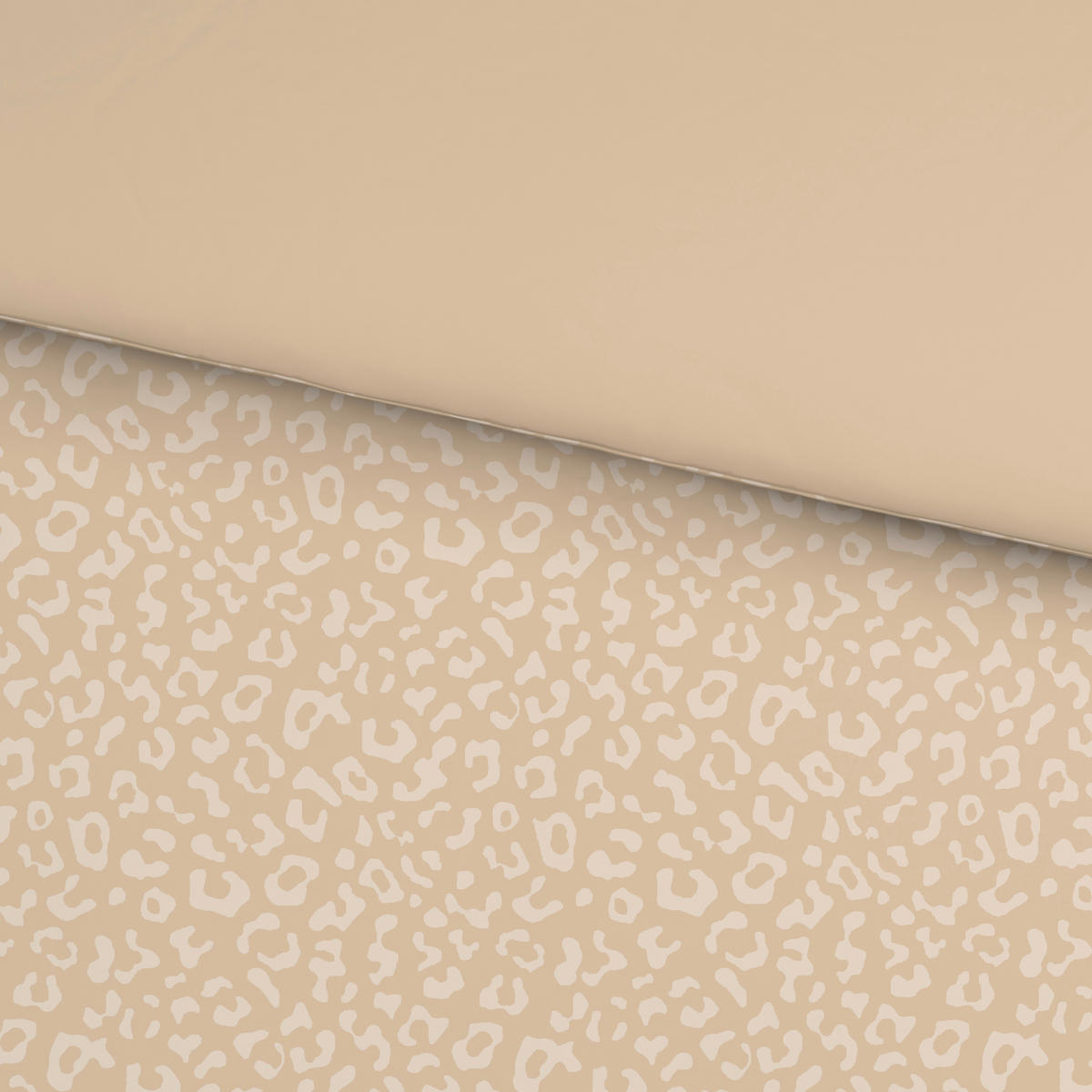 Bettwäsche 2er Set Samt, Flachgewebe 155/220 cm  - Beige, Design, Textil (155/220cm) - Esposa