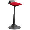 BÜROHOCKER   Rot, Schwarz  - Rot/Schwarz, Basics, Textil/Metall (38/51-84/38cm) - Aeris