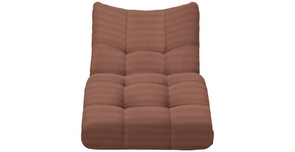 RELAXLIEGE in Cord Rotbraun - Rotbraun/Schwarz, Design, Textil/Metall (87/93/188cm) - Xora