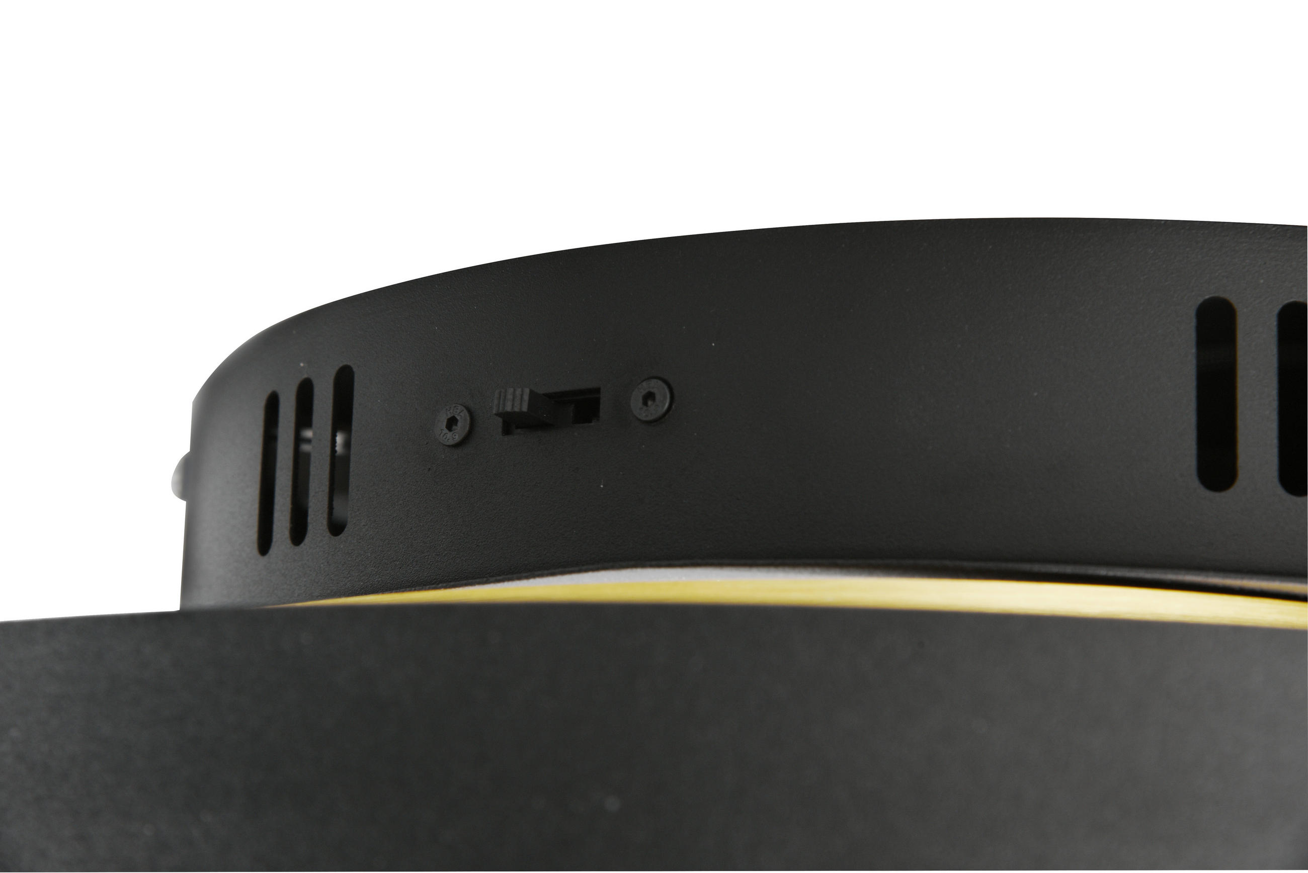 LED-DECKENLEUCHTE  50/9 cm    - Messingfarben/Schwarz, Trend, Metall (50/9cm)