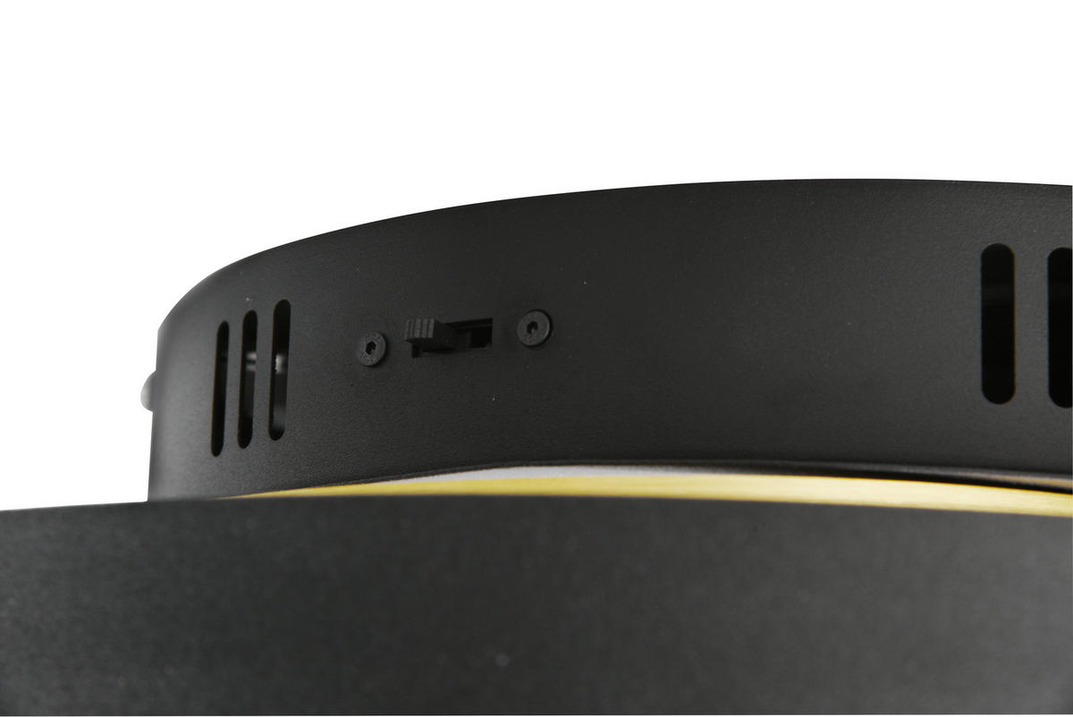 LED-DECKENLEUCHTE  50/9 cm    - Messingfarben/Schwarz, Trend, Metall (50/9cm)