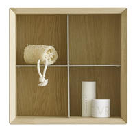 BADEZIMMERREGAL 38,4/38,4/33,1 cm  - Wildeiche, Natur, Holz/Metall (38,4/38,4/33,1cm) - Musterring