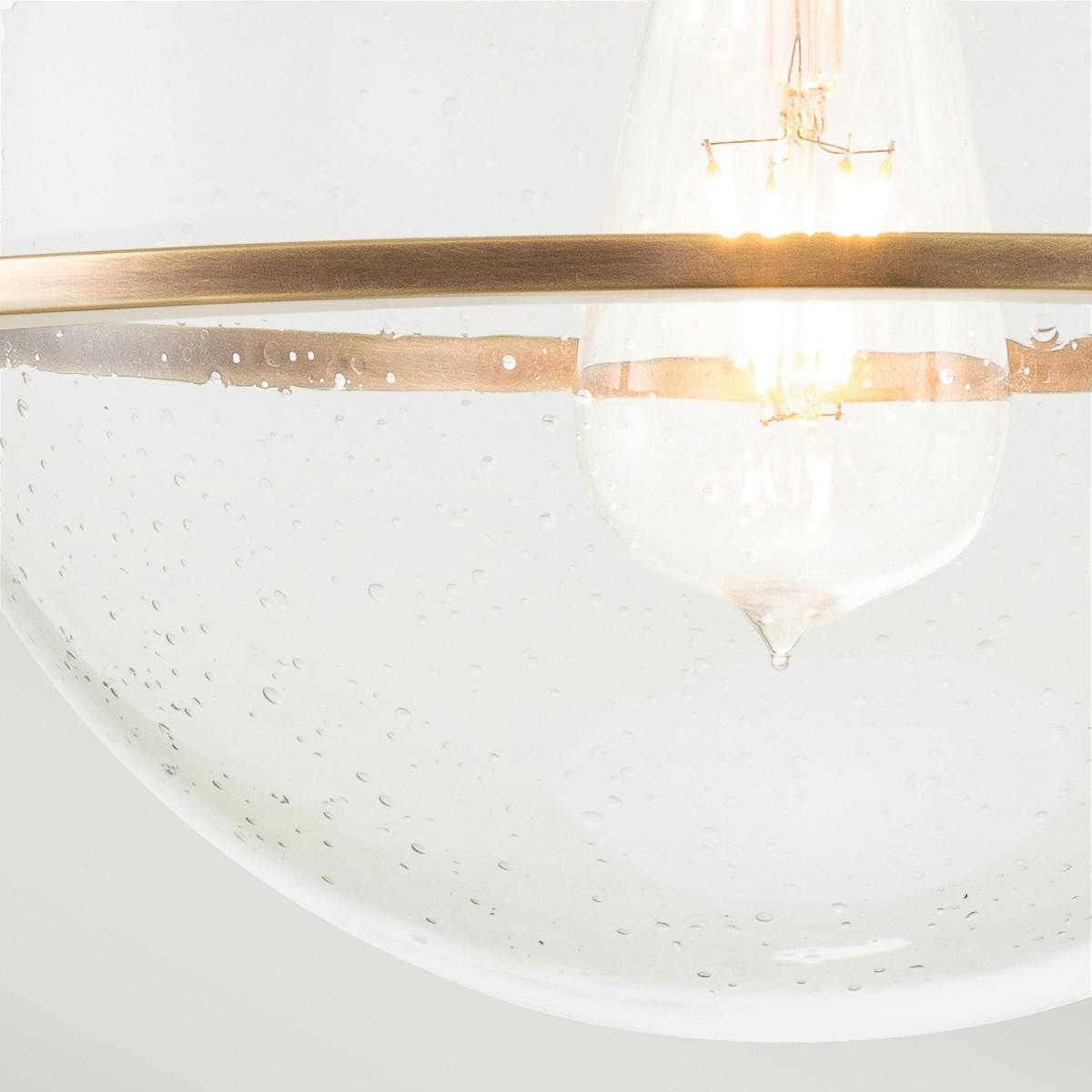 DECKENLEUCHTE  28.2/31.8 cm    - Messingfarben, Design, Glas/Metall (28.2/31.8cm) - Elstead Lighting