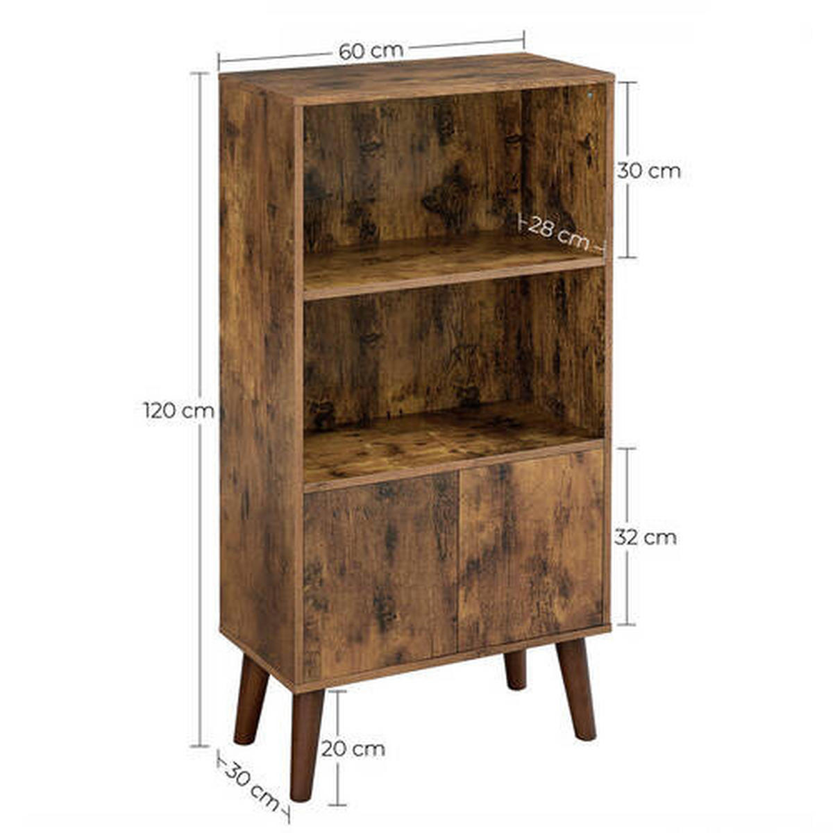 HIGHBOARD  in 60/120/30 cm  - Braun, Trend, Holzwerkstoff (60/120/30cm) - Boxxx