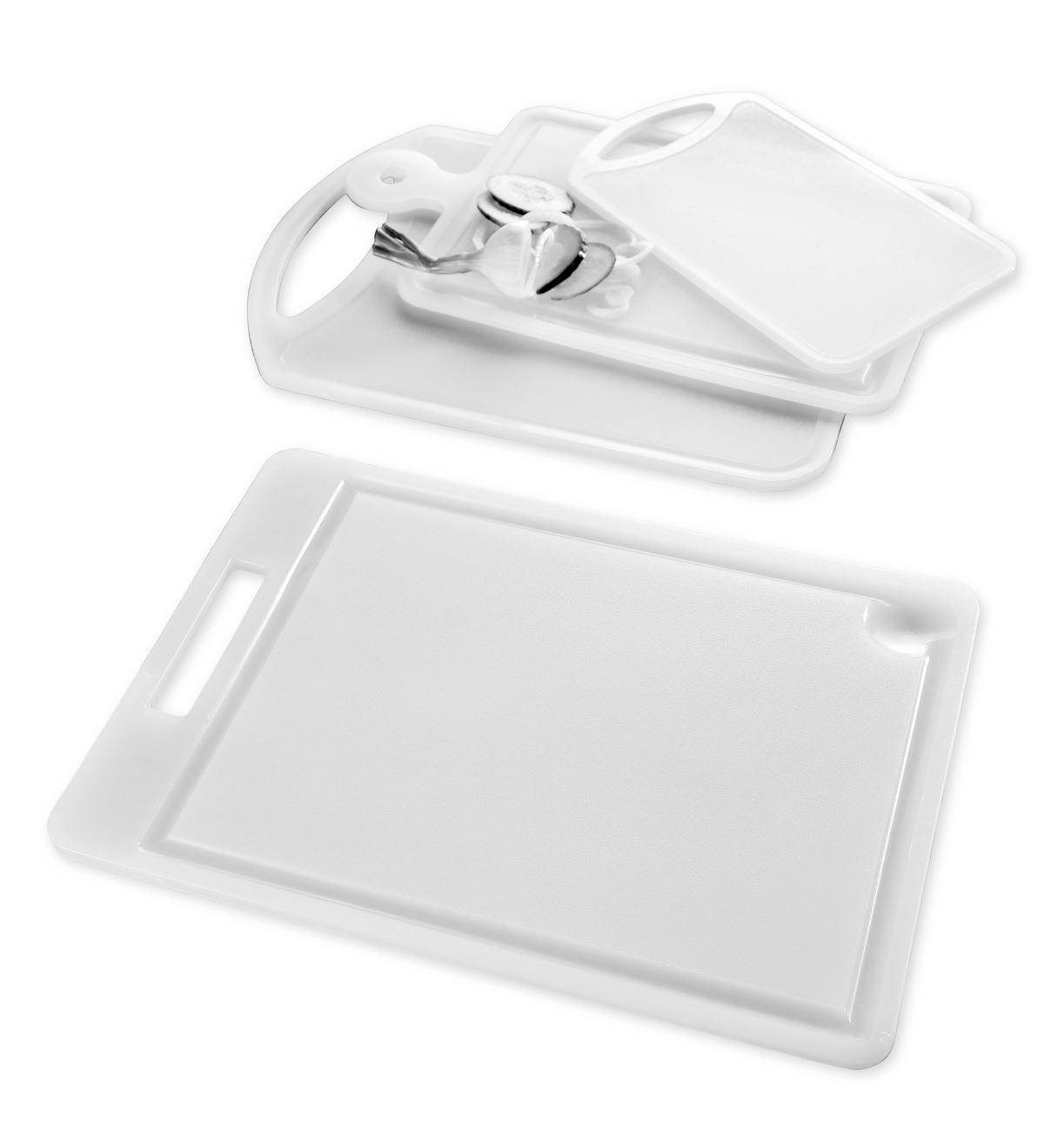 Set 3 tocătoare - alb, Basics, plastic - Homeware Profession.