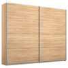 SCHWEBETÜRENSCHRANK in Sonoma Eiche  - Alufarben/Sonoma Eiche, Modern, Holzwerkstoff/Metall (226/230/62cm) - Rauch Möbel