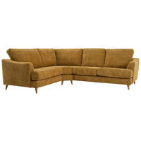 SOFFA i flatväv senapsgul  - senapsgul/naturfärgad, Klassisk, metall/trä (236/273cm) - Welnova