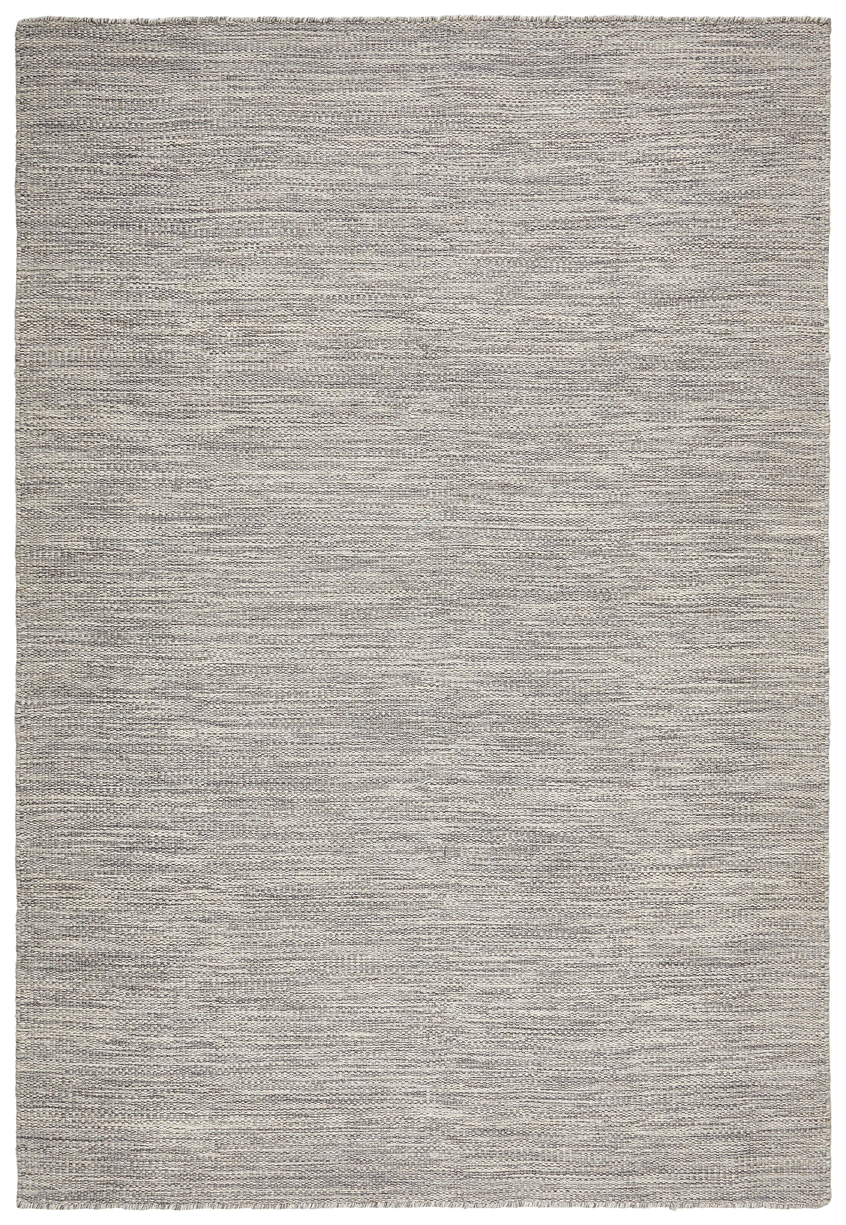 Wollteppich  70/130 cm  Silberfarben   - Silberfarben, Natur, Textil (70/130cm) - Linea Natura