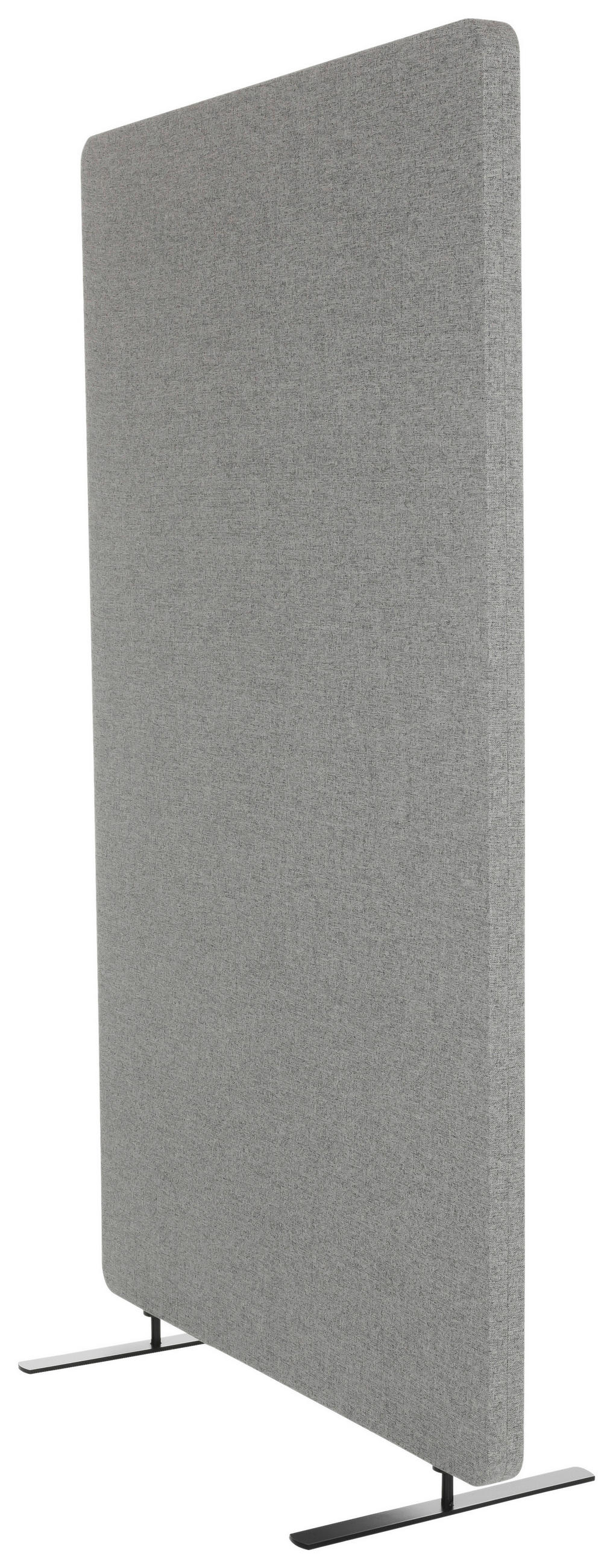 TRENNWAND Textil, Metall, Kunststoff Hellgrau  - Hellgrau, Basics, Kunststoff/Textil (80/142/35cm) - MID.YOU