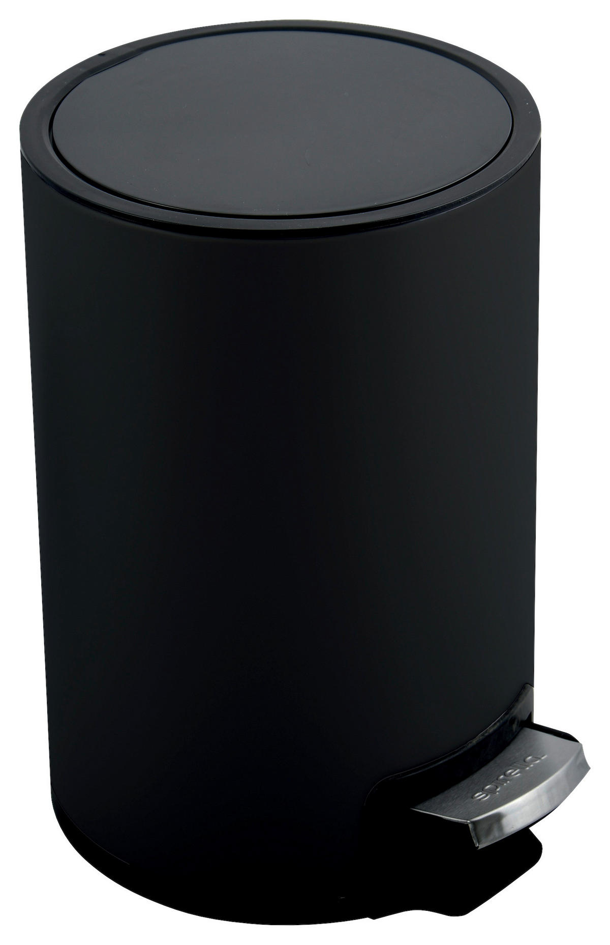 TRETEIMER RIKU 5L MATT-BLACK Metall   - Schwarz, Konventionell, Kunststoff/Metall (36/18/24cm) - Spirella