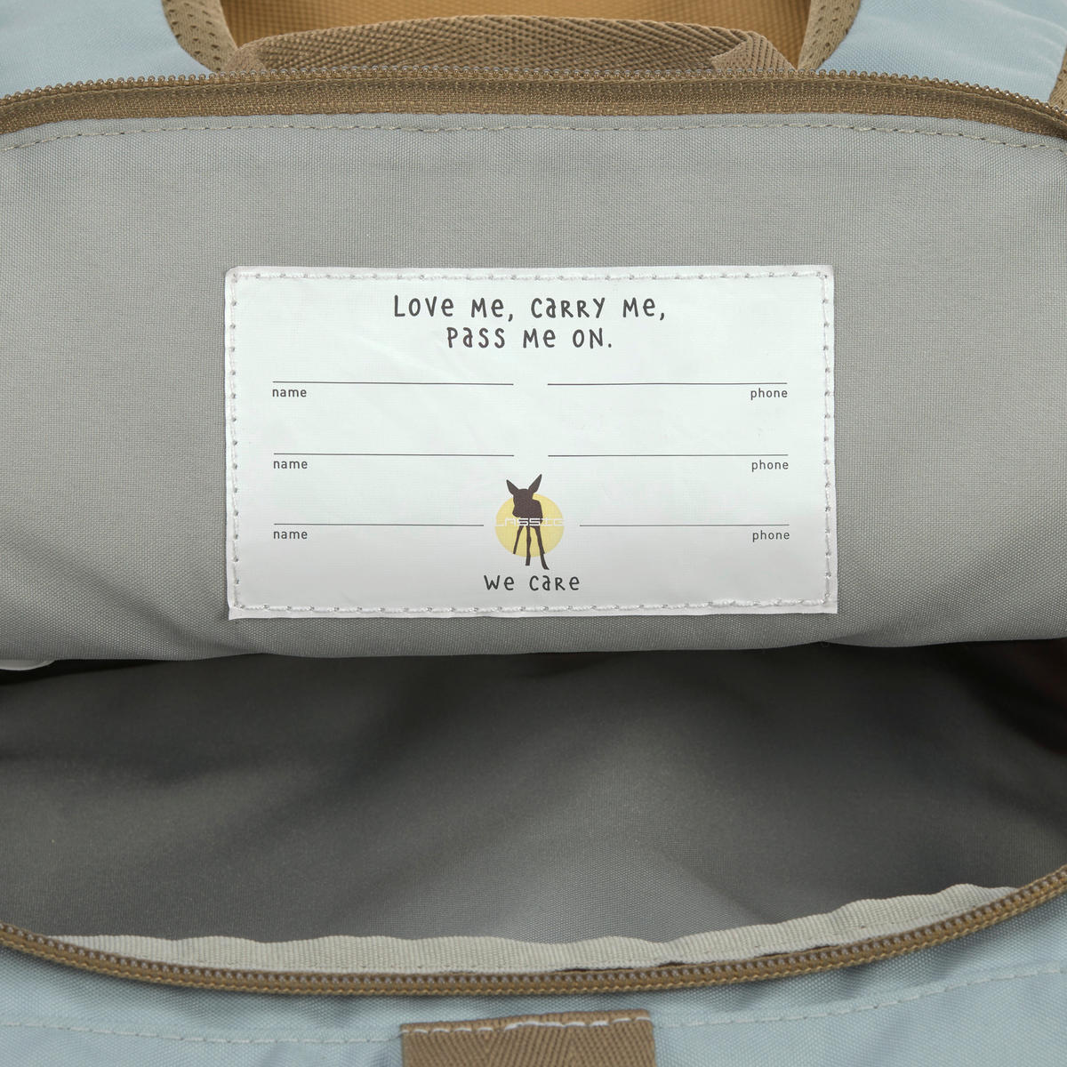 KINDERRUCKSACK Rolltop  - Olivgrün, Basics, Textil (23/11/32,5cm) - Lässig