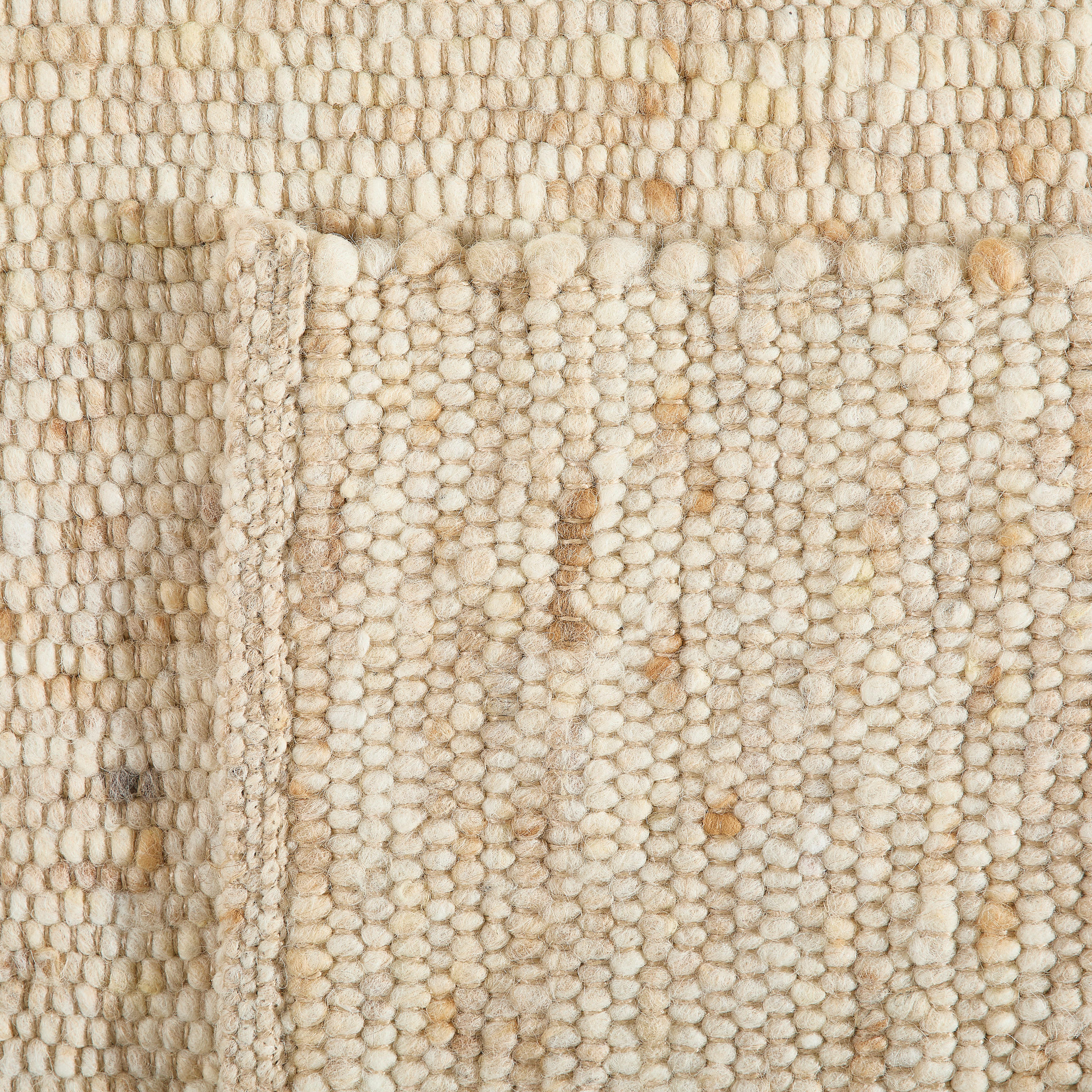 Thumbnail - Linea Natura Handwebteppich Vieste, Hellbraun, Textil, rechteckig, 90x160 cm, Handmade in Europe, für Fußbodenheizung ge...