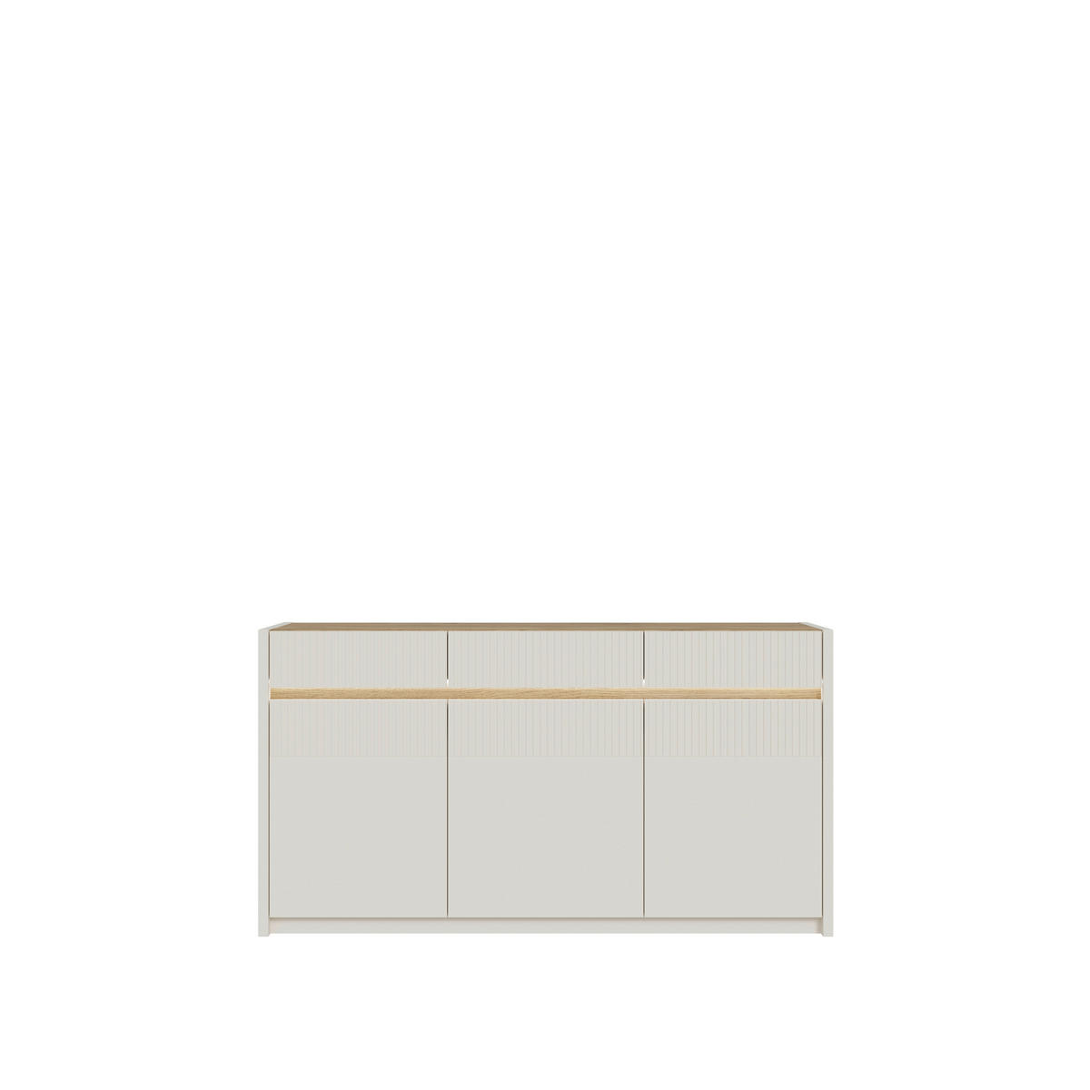 KOMODA   160/85,9/41,5 cm   boje hrasta, boje pijeska  - boje hrasta/boje pijeska, Design, drvni materijal/plastika (160/85,9/41,5cm) - Hom`in